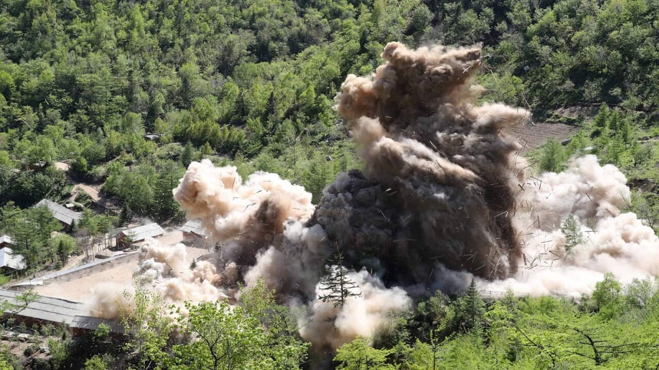 North Korea claims to have blown up the Punggye-ri nuclear test site on May 24.