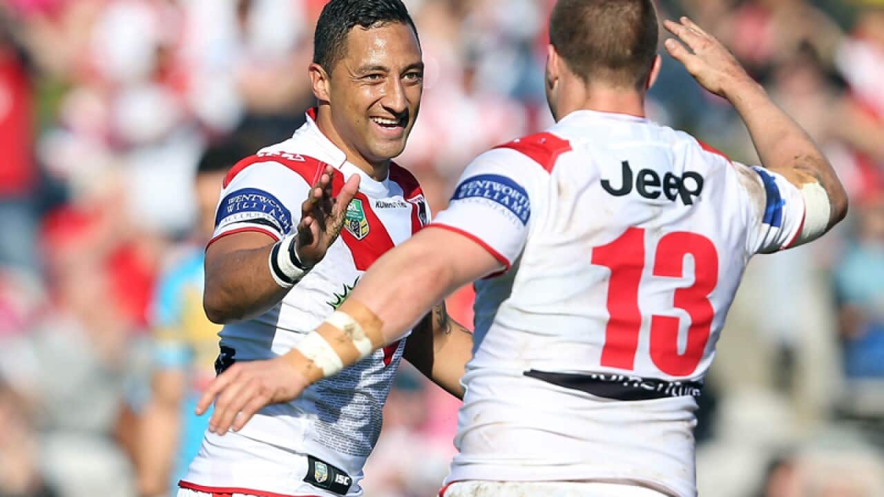 Benji Marshall celebrates