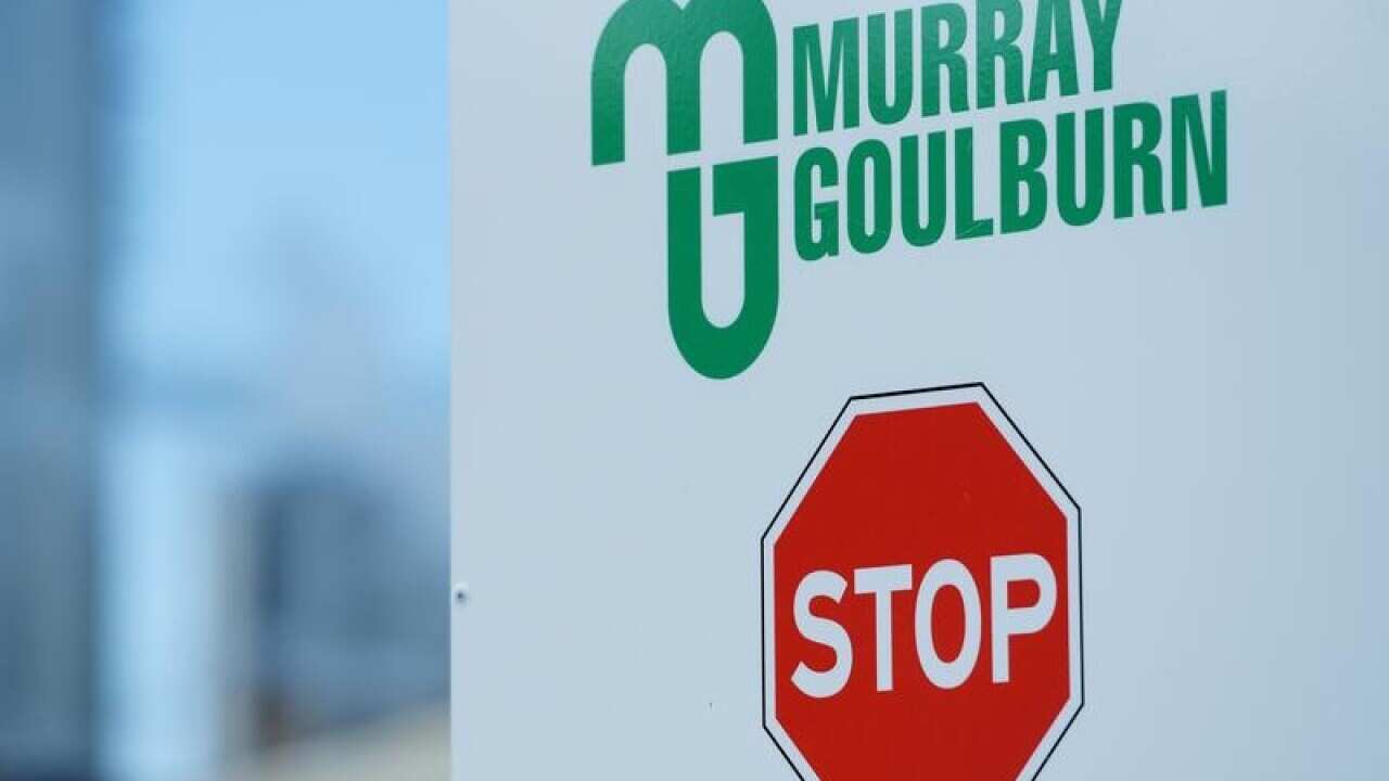 Signage outside the Murray Goulburn manufacturing facilities