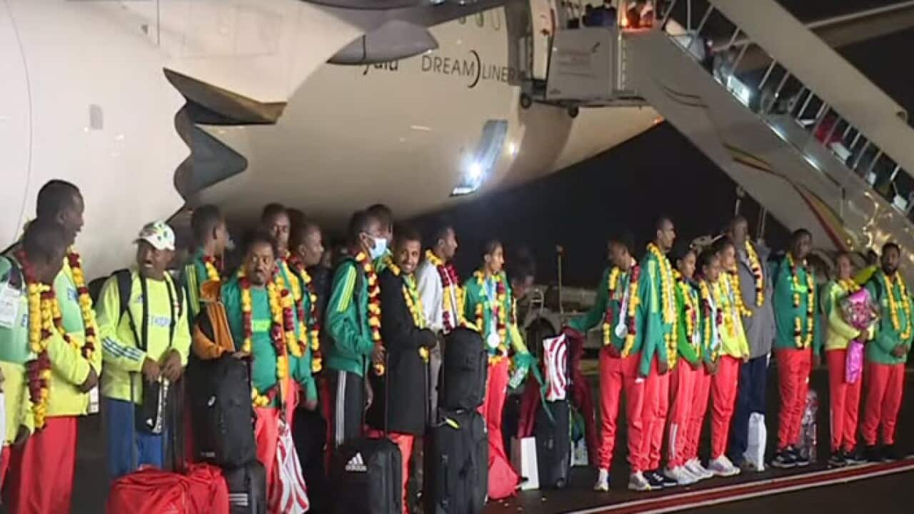 Athletes reception in Addis