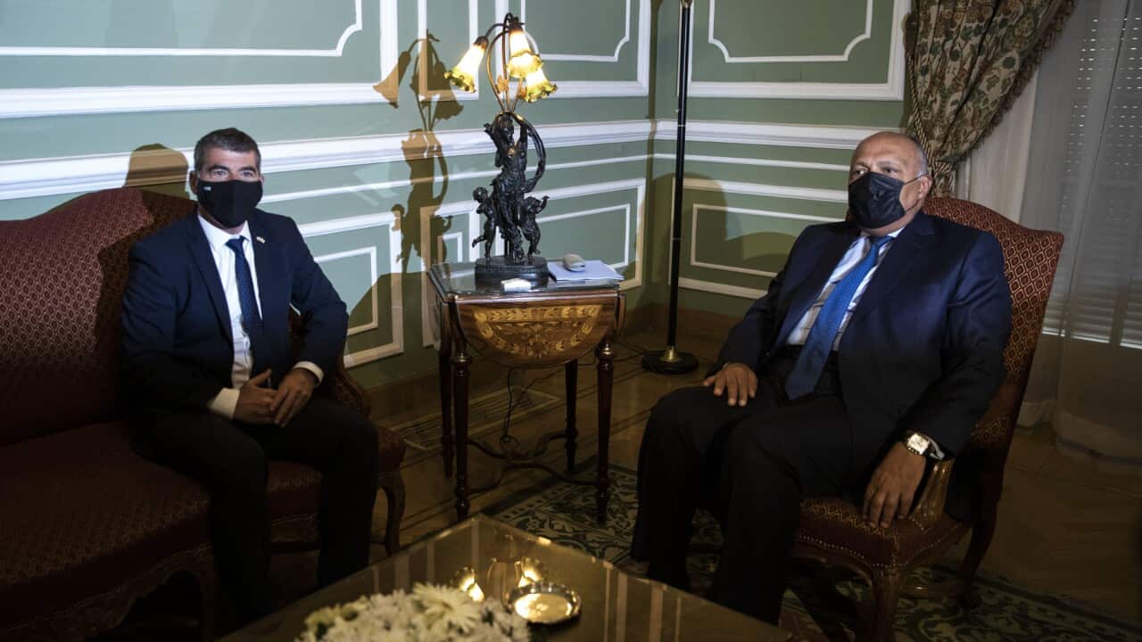 Egypt's Foreign Minister meets his Israeli counterpart (AAP)