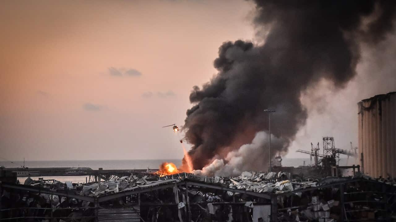 Massive Explosion Near Port Area Of Beirut
