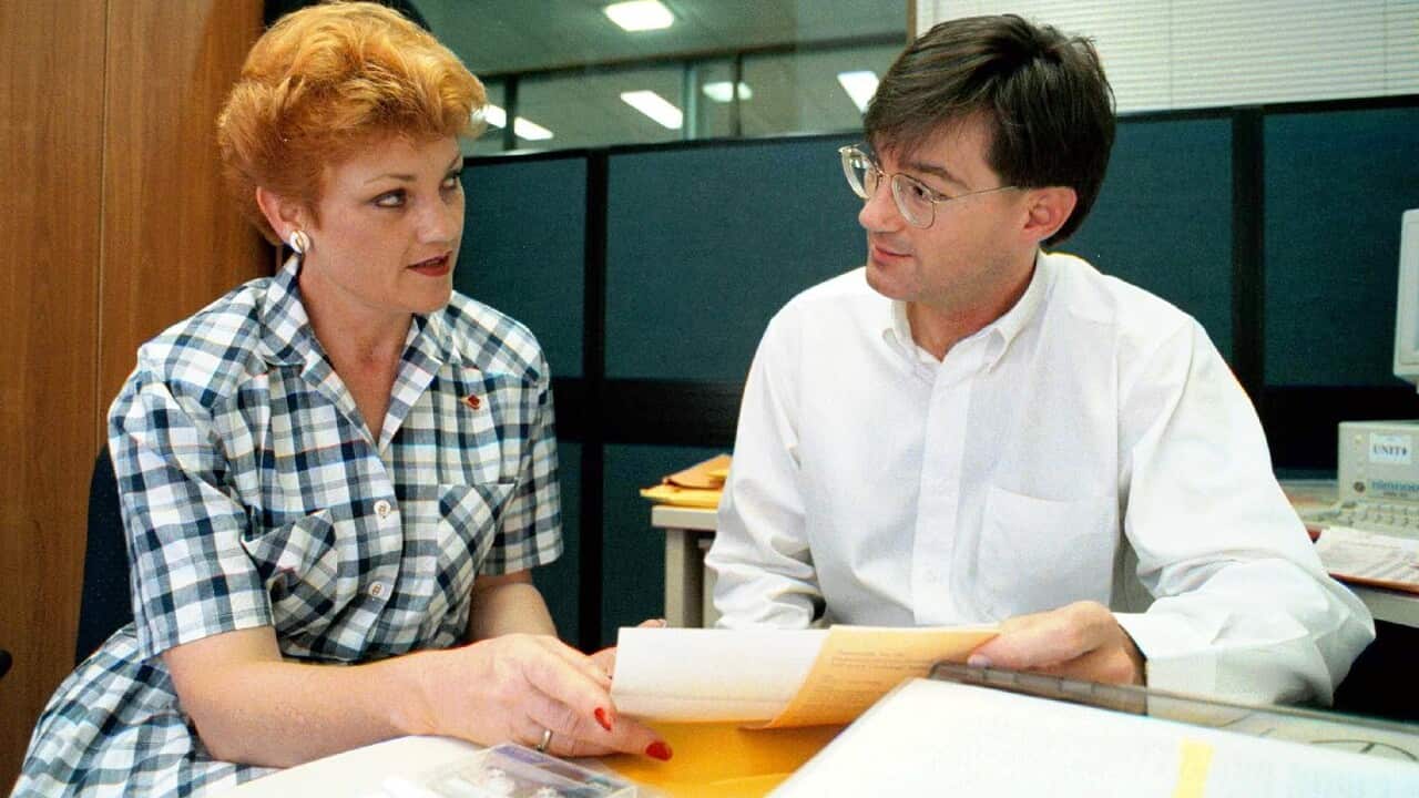 Pauline Hanson and David Oldfield.