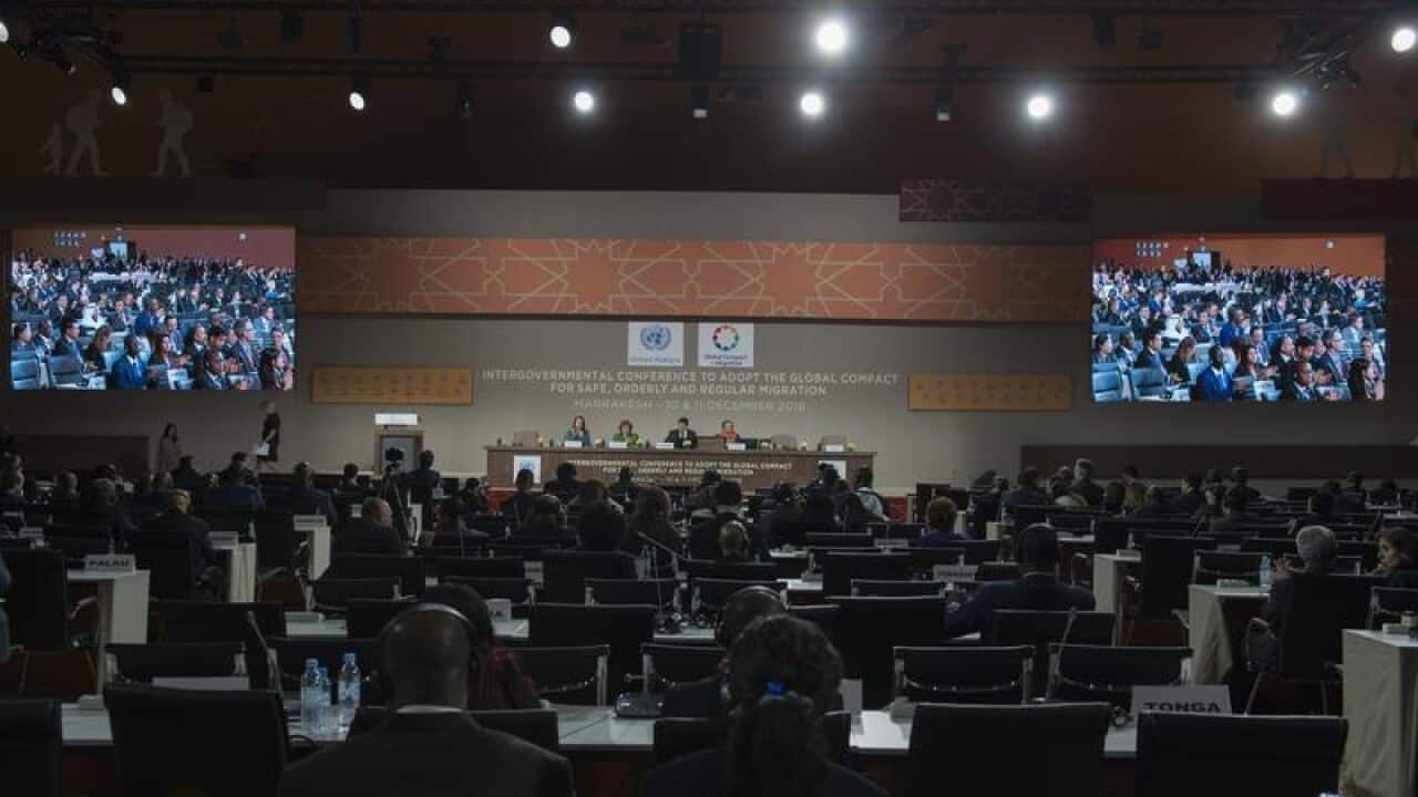 Australia has abstained from endorsing a UN global migration pact that was agreed in Marrakech.