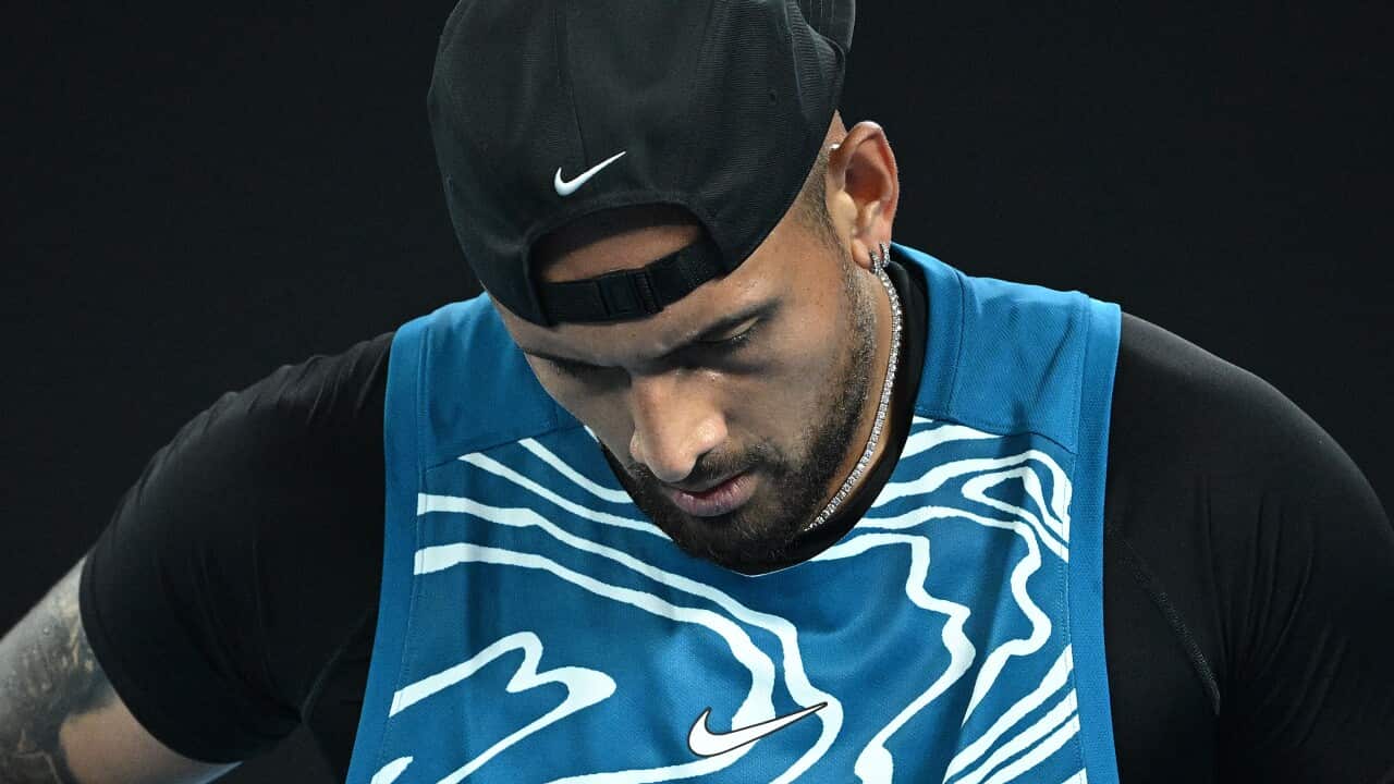 Australian tennis player Nick Kyrgios.