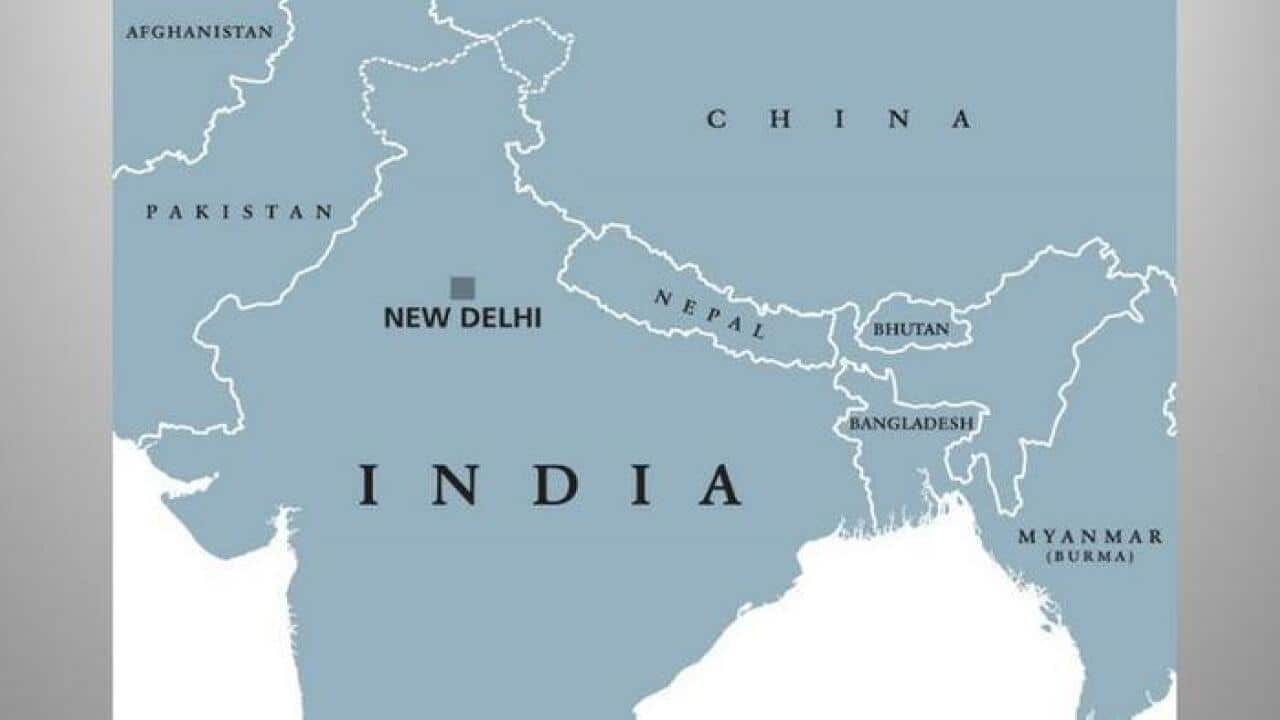 China - India border map