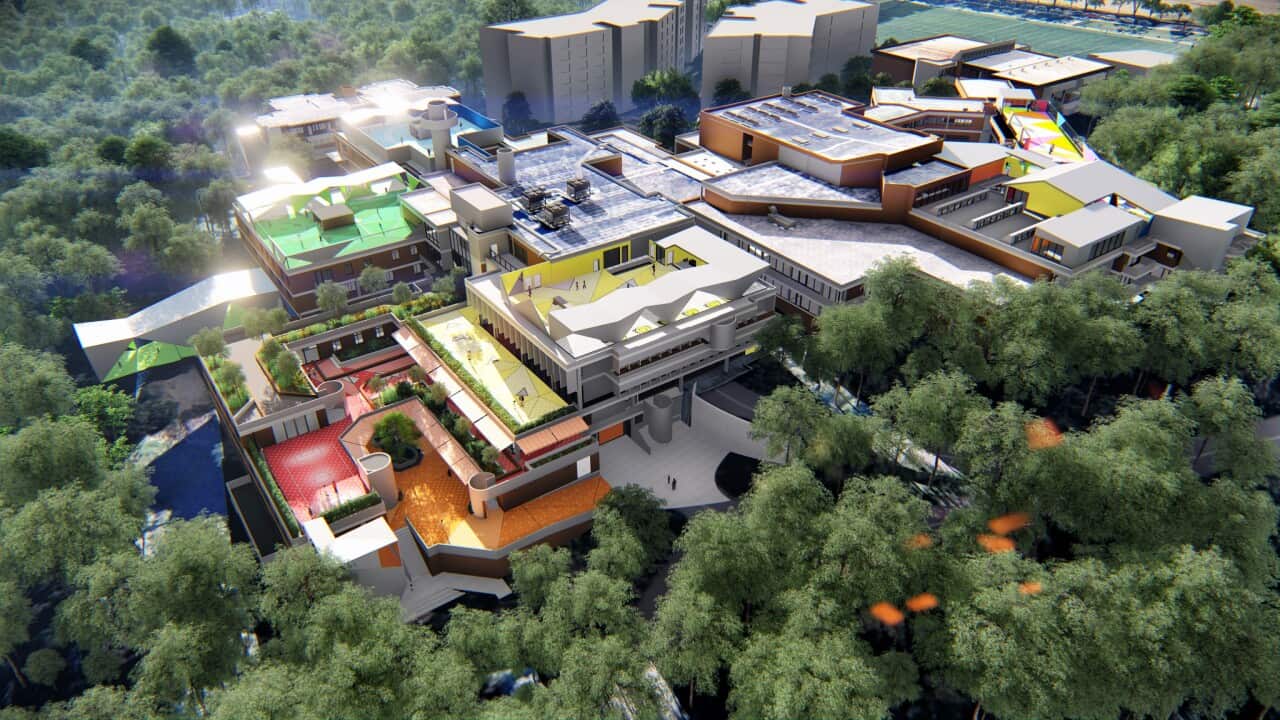 نمایی از دهکده آموزشی لیندفیلد