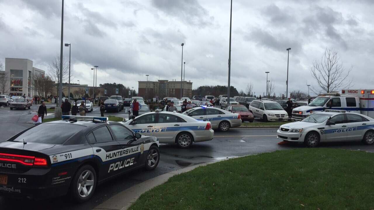 Authorities respond to the scene of a shooting at the Northlake Mall in Charlotte, North Carolina, US.