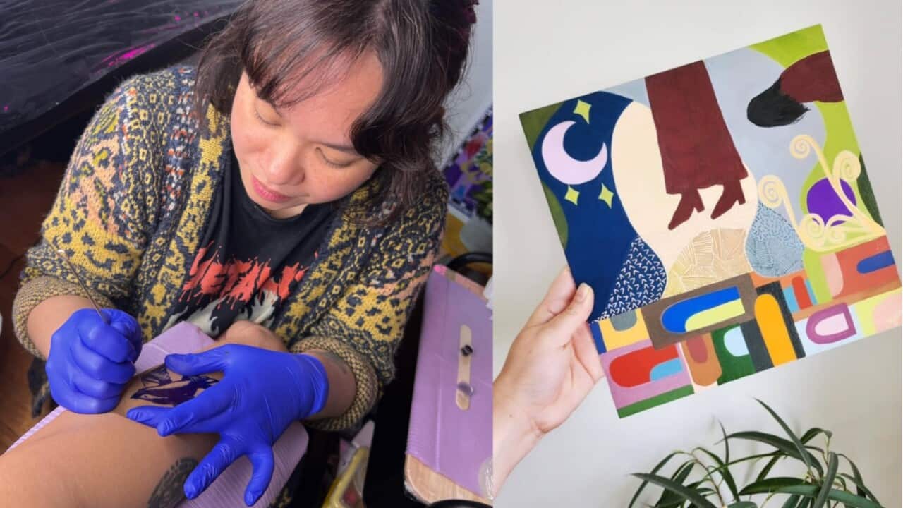 Sai used art to dissociate sexual abuse as a child. She returned as an adult to help her heal