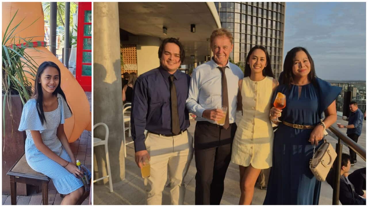 Allysha Locke with her family: father Andrew, mother Marijun, and brother Brandon.