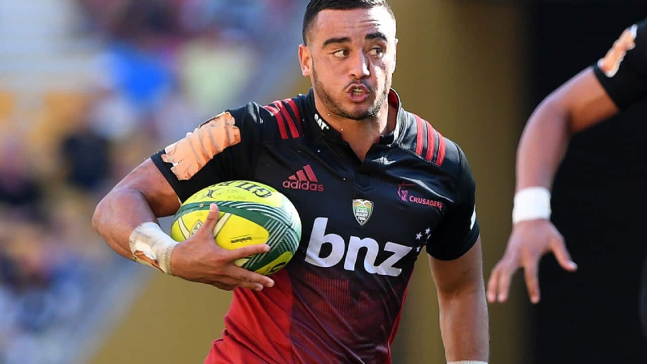 Crusaders halfback Bryn Hall