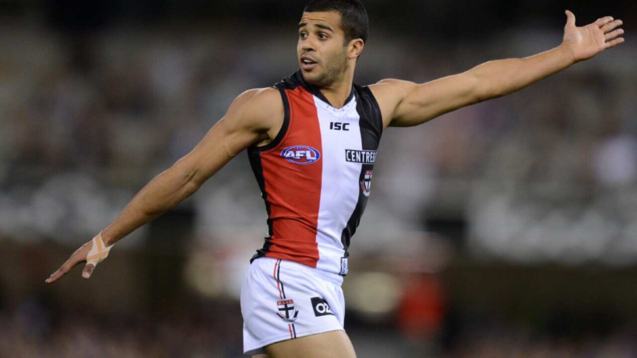 Saints player Ahmed Saad during a match