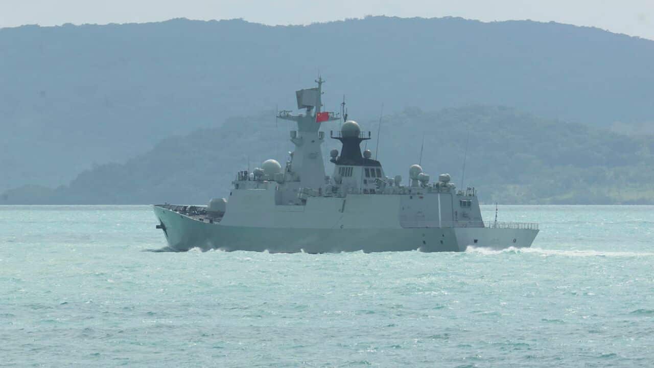 People’s Liberation Army-Navy Jiangkai-class frigate Hengyang.