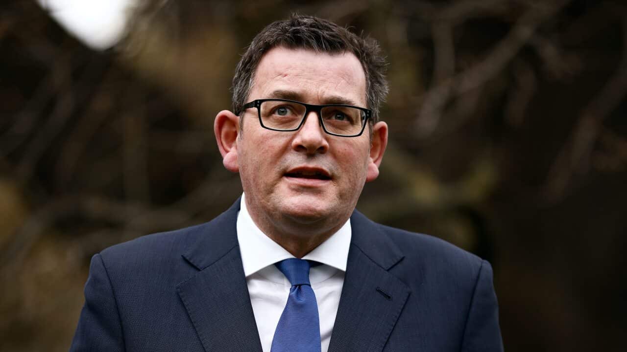Victorian Premier Daniel Andrews speaks to the media during a press conference in Melbourne, Thursday, on 5 August, 2021.