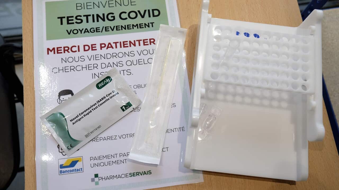 A Rapid Antigen Test kit is available in Belgium.