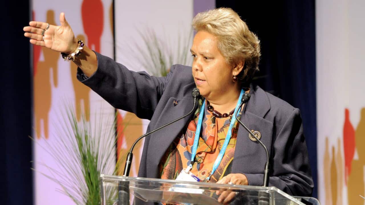 Signee Jackie Huggins of the National Congress of Australia's First Peoples