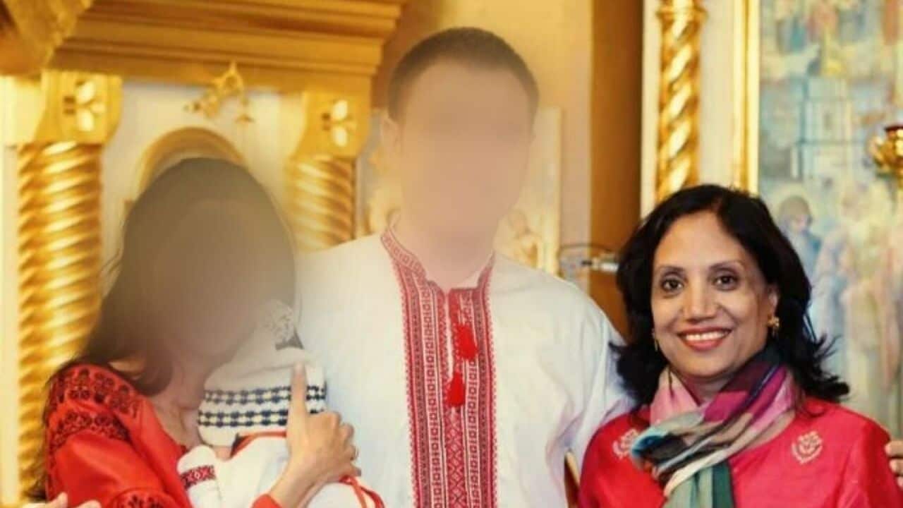 Lalitha Ravindran and her family
