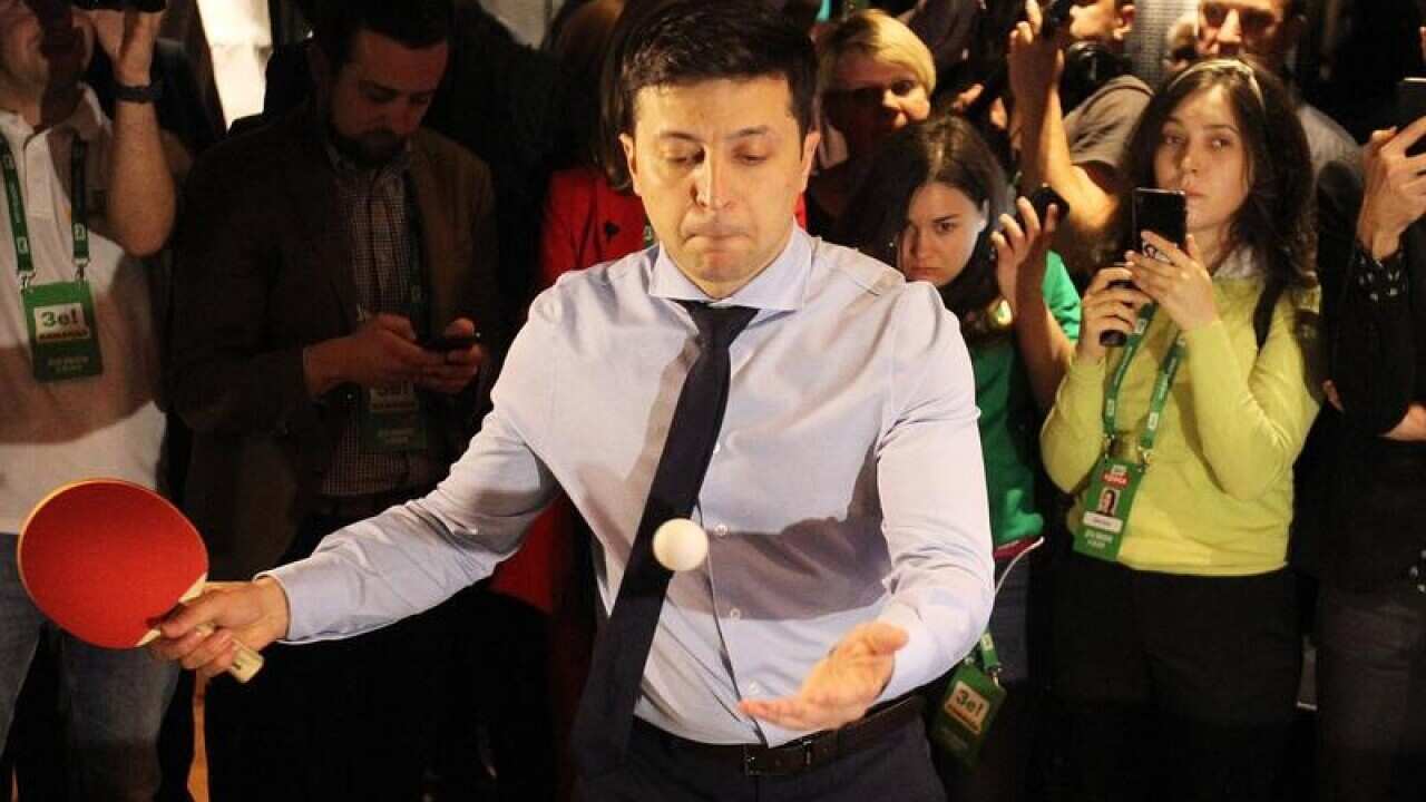 Presidential candidate Volodymyr Zelenskiy