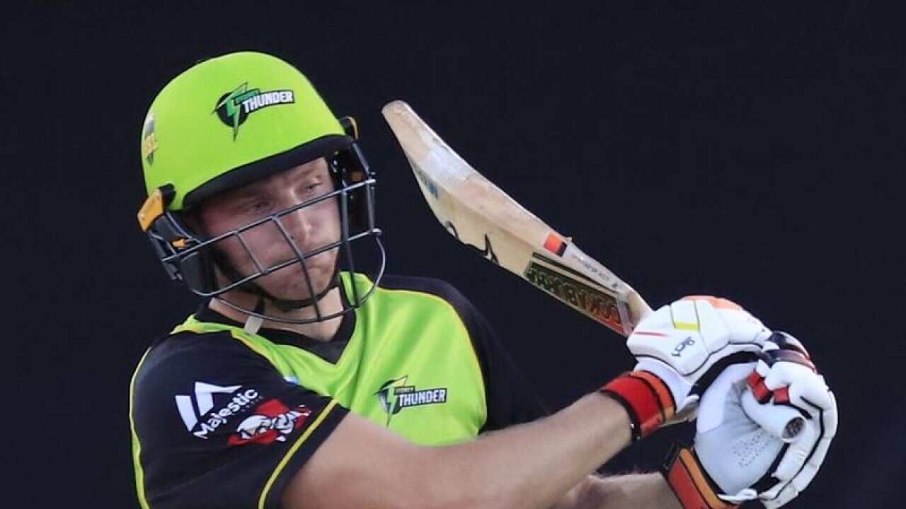 Jos Buttler of the Thunder bats during the Big Bash League.