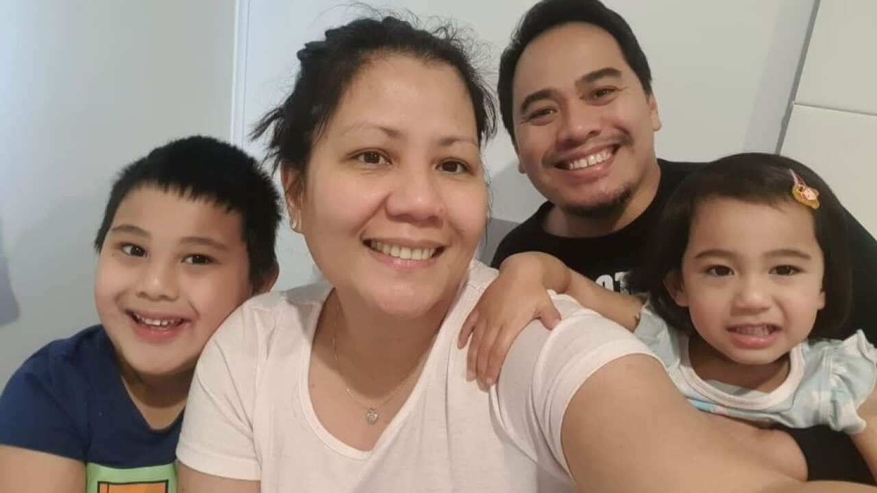 Gonzales family, remote learning, lockdown