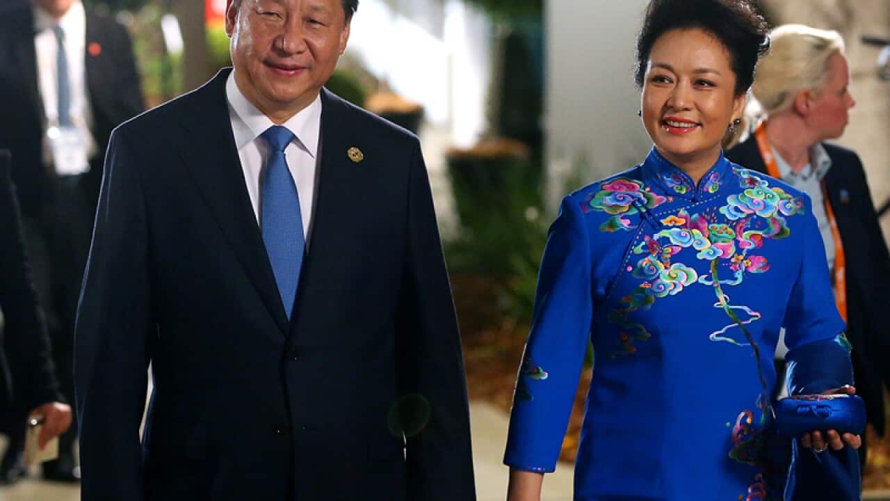China's President Xi Jinping and wife Peng Liyuan