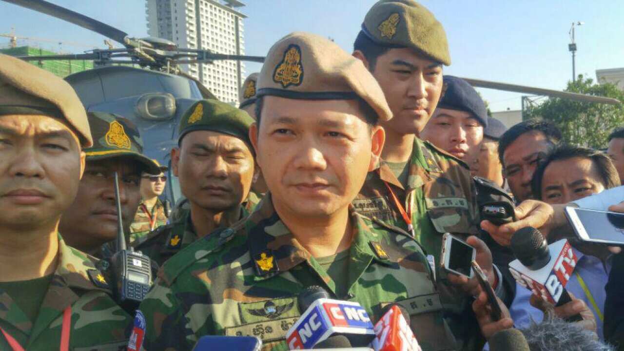 The eldest son of Cambodian Prime Minister Hun Sen ,General Hun Manet