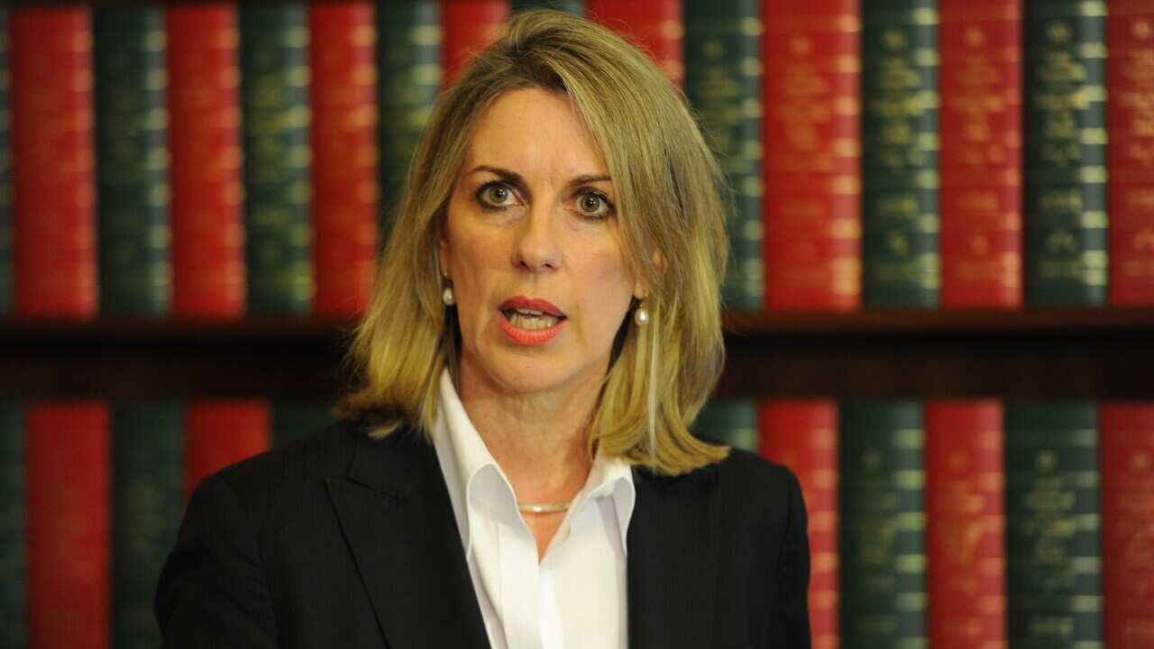 Georgie Crozier speaks to the media after the release of the 'Betrayal of Trust' report - AAP.jpg