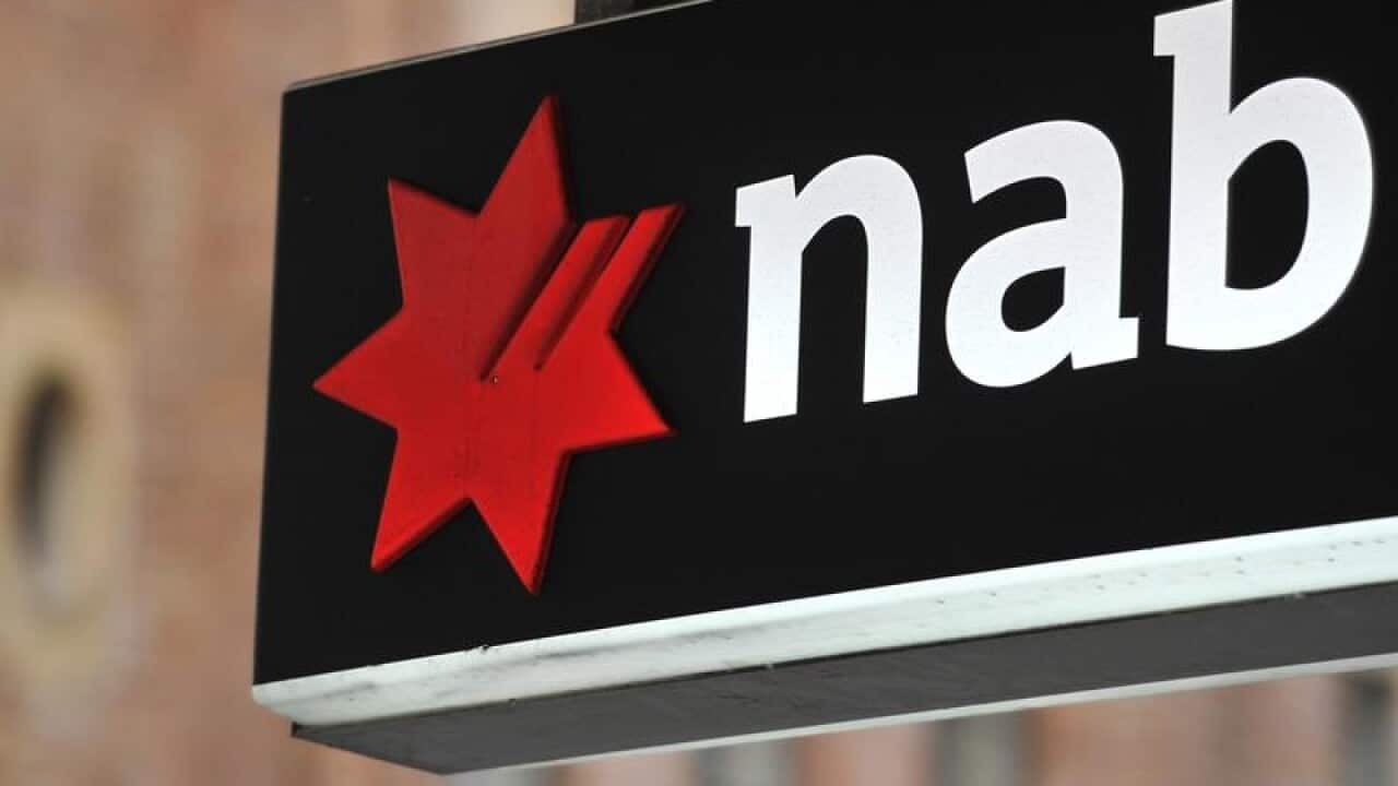 NAB (National Australia Bank) bank signage