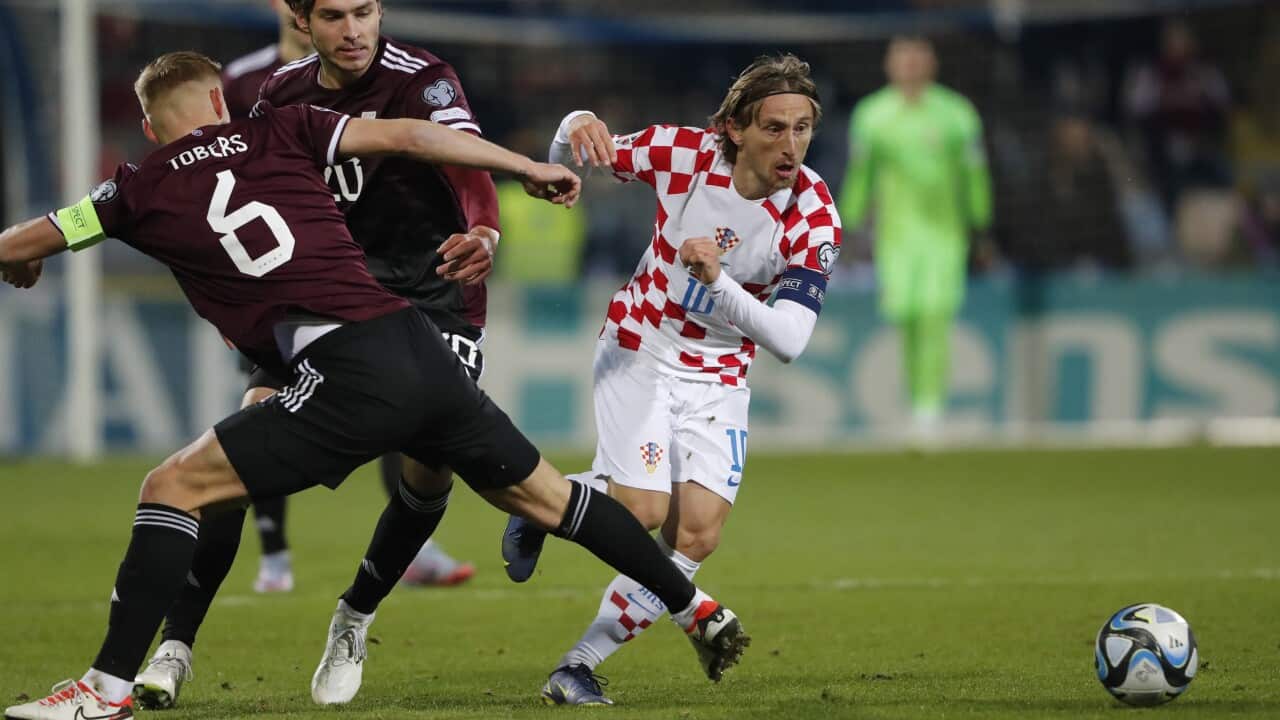 croatia LATVIA SOCCER modric