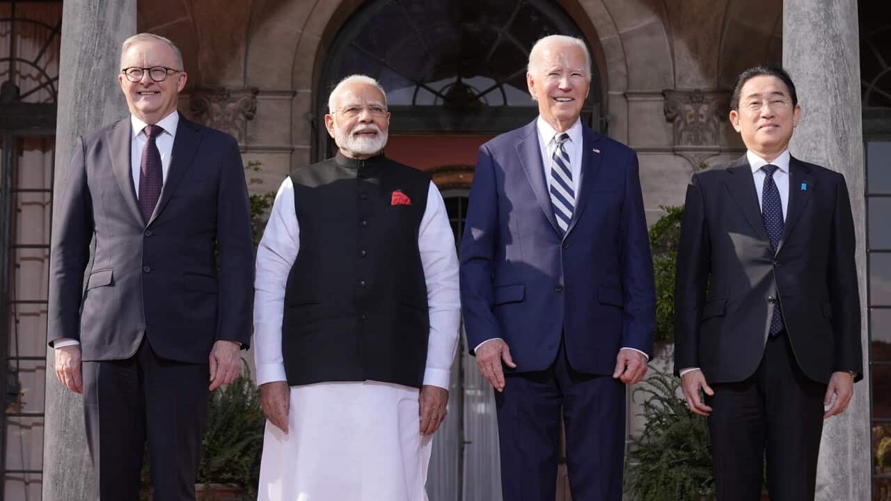 Joe Biden,Narendra Modi,Anthony Albanese,Fumio Kishida