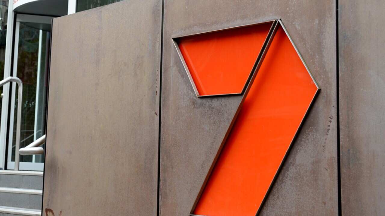 The Seven Network logo outside its offices in Sydney