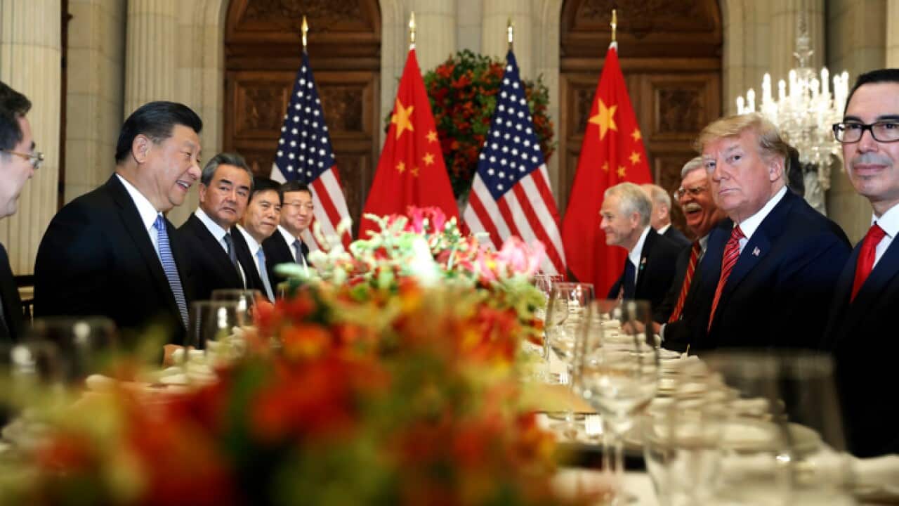 President Donald Trump with China's President Xi Jinping