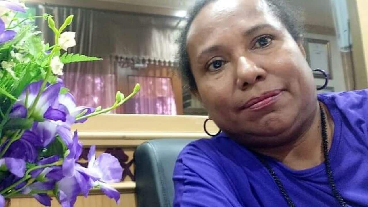Vanda Kirihio, AIDS activist in Jayapura who is also the Director of Yayasan Harapan Ibu Papua