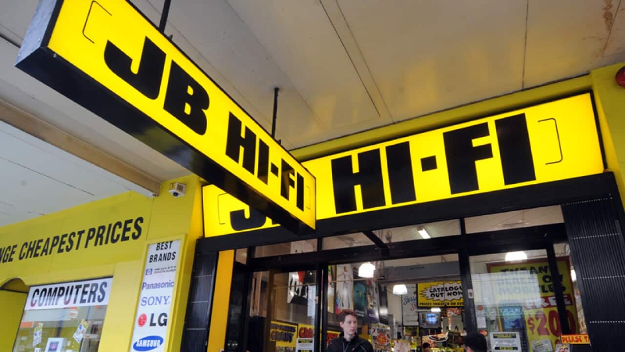 JB Hi-Fi store in Melbourne