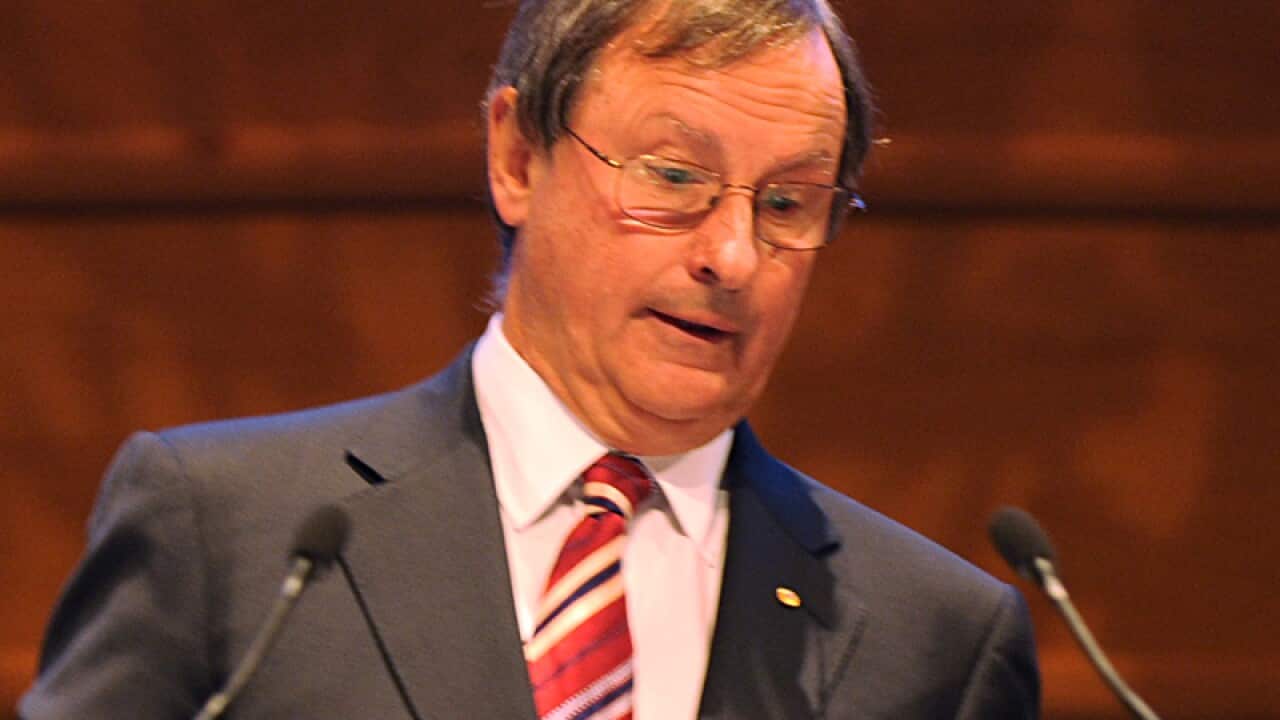 File photo of AMP chairman Peter Mason