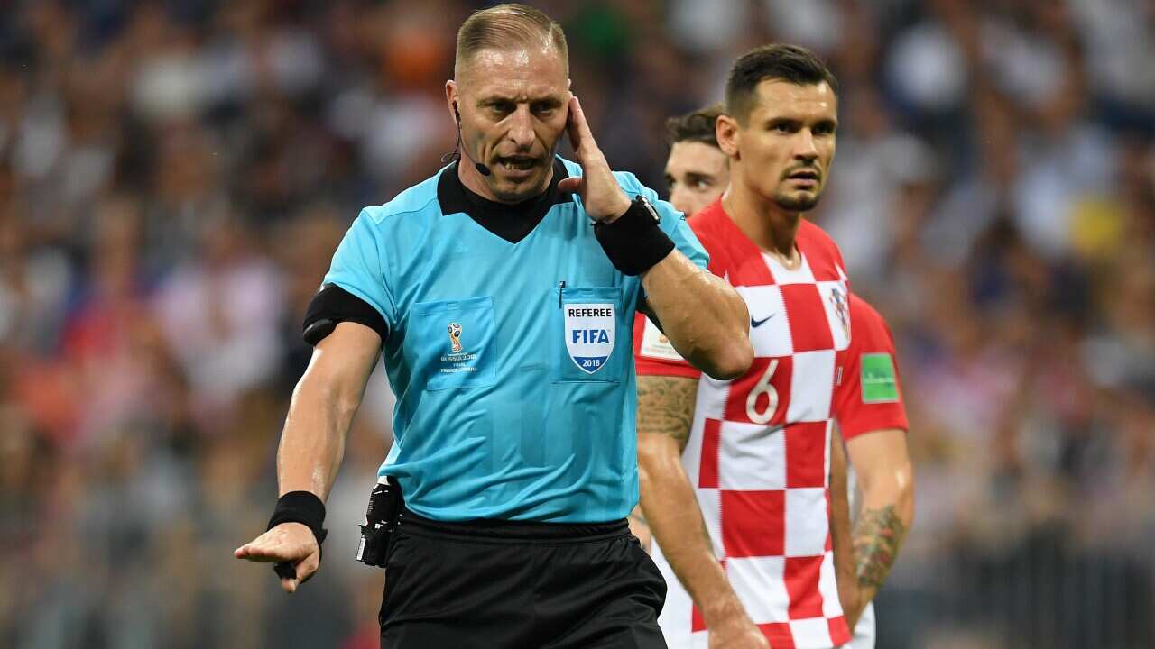 Video Assistant Referee VAR FIFA World Cup France Antoine Griezmann Croatia