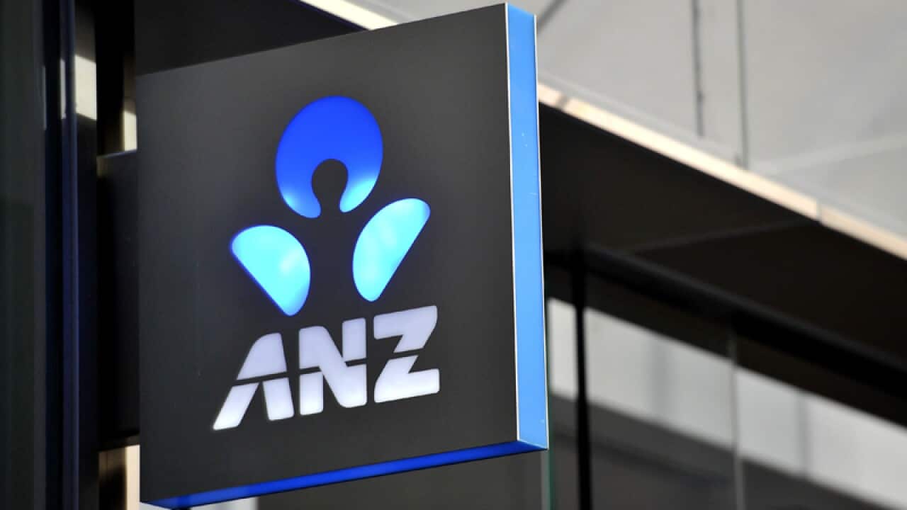 ANZ bank signage
