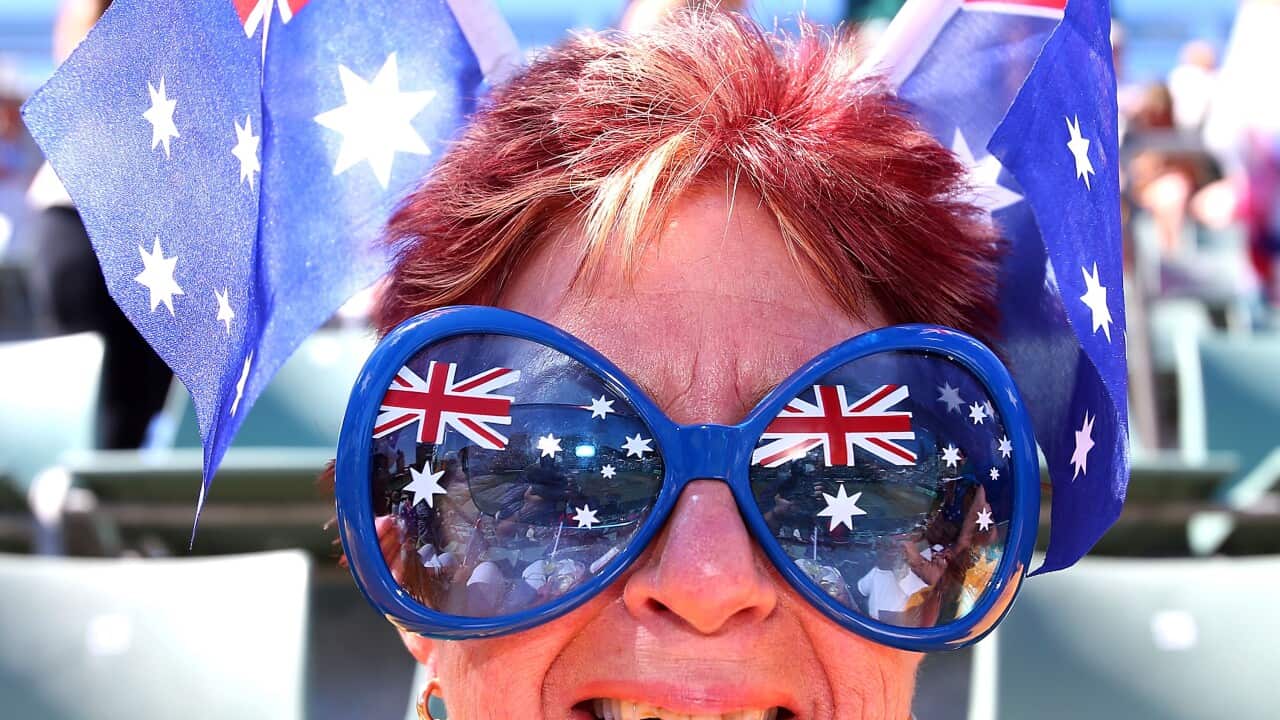 Australian tennis fan at Davis Cup