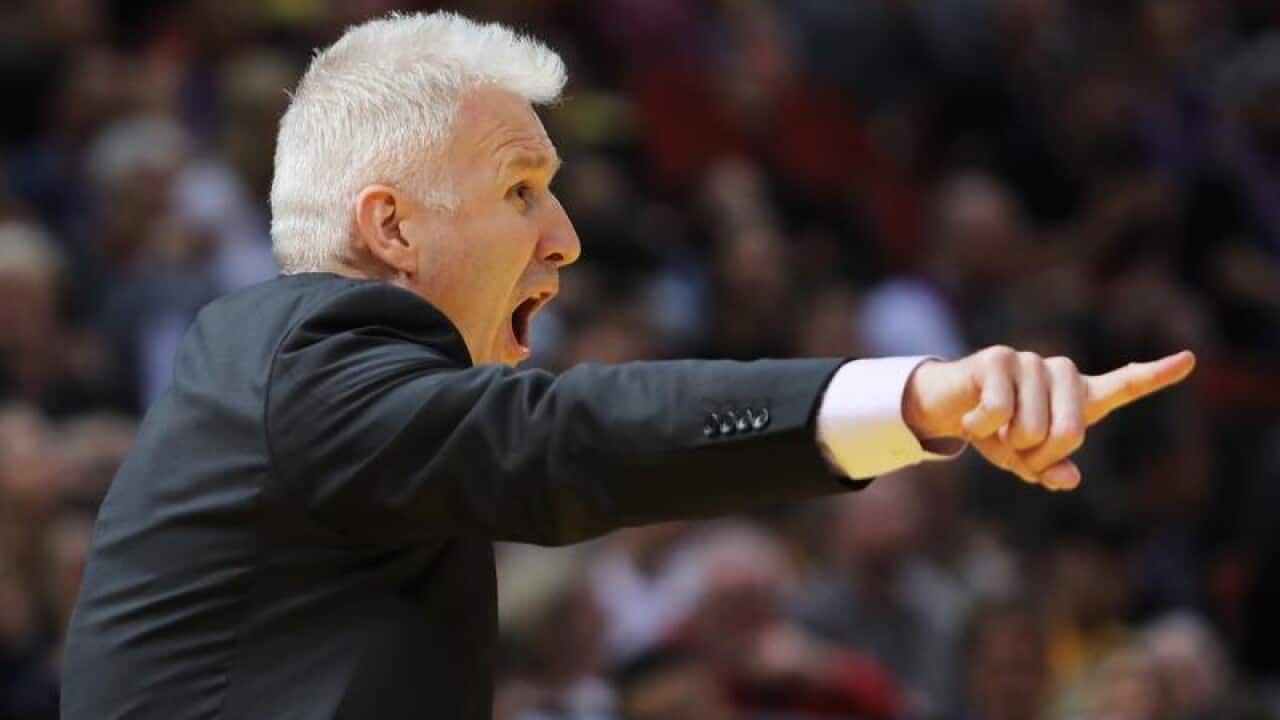 Kings coach Andrew Gaze yells