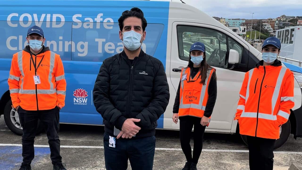 Cleaners help to keep Sydney's essential workers safe during lockdown
