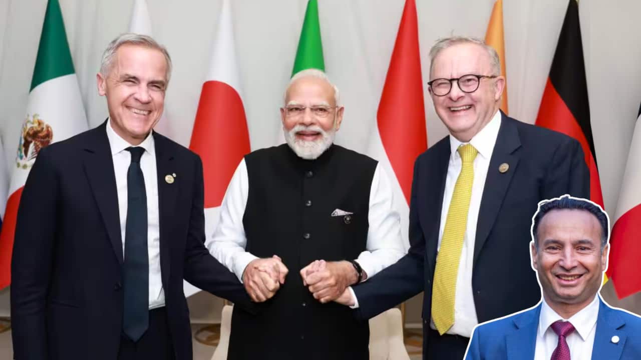 ALBANESE, MODI, Mark Carney G20
