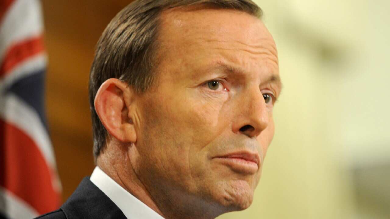 PM Tony Abbott at a press conference