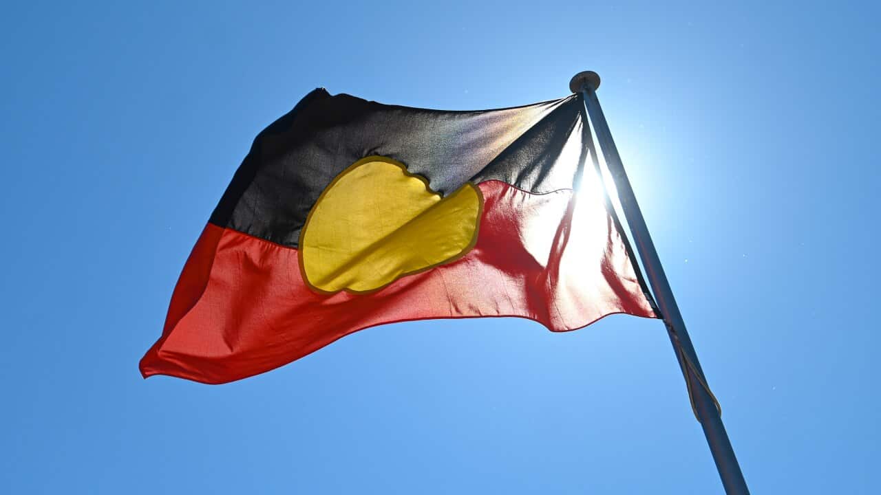 An Australian Aboriginal flag