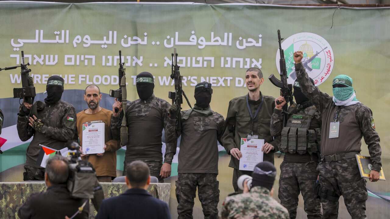 Hamas Hands Over 3 Israeli Hostages To Red Cross - Gaza