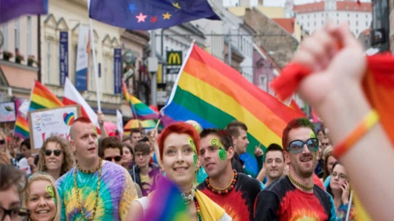 Under the EU flag Rainbow Pride in Bratislava