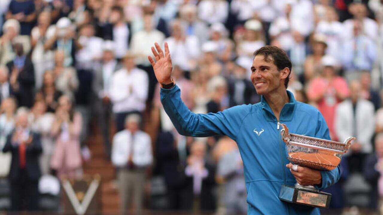 Rafael Nadal con l'undicesima Coppa dei Moschettieri, conquistata l'anno scorso