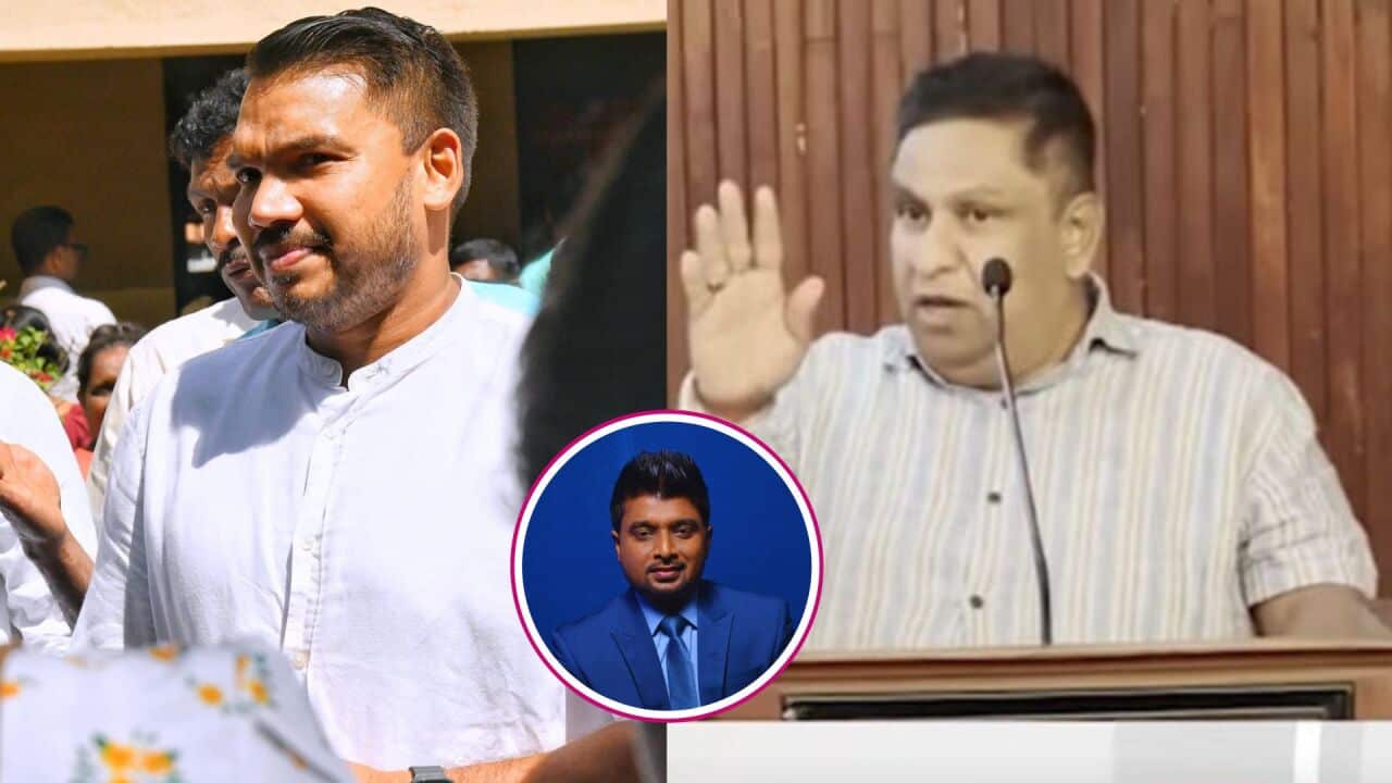 SBS Sinhala Namal Rajapaksa Chama Sampath Dasanayake Manoj Udatiyawala.jpg