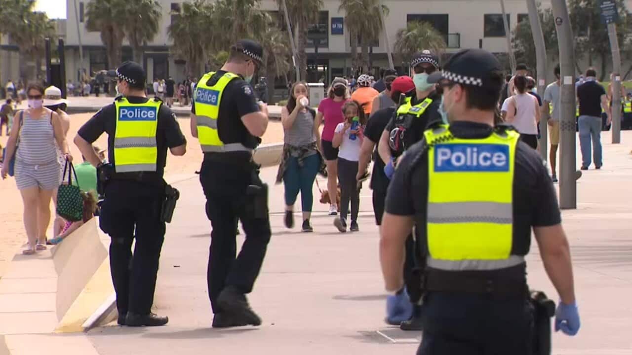 Victorian police increase patrols on St Kilda beach