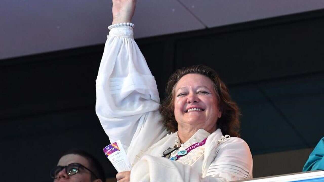 A file image of Australia's richest woman Gina Rinehart