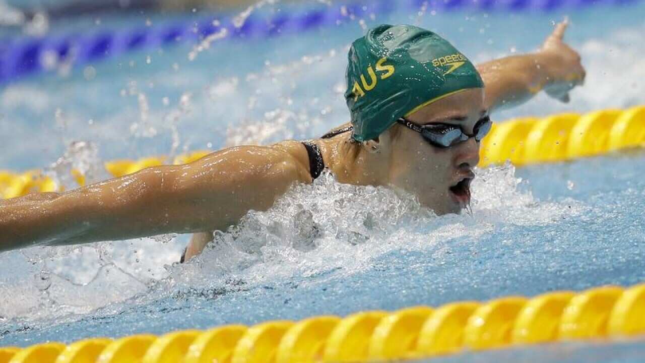 Madeline Groves swims the women's 200m butterfly in Germany.